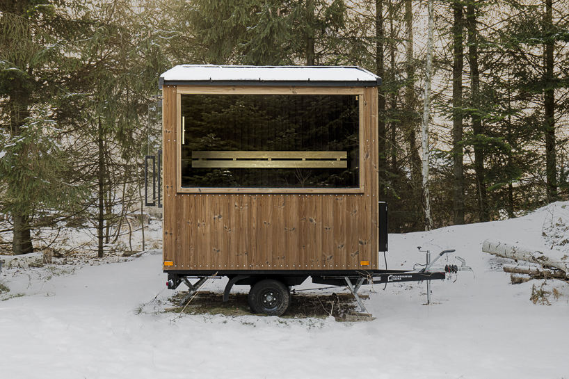 native narrative designs mobile sauna with cave like interior for scandinavian sauna 5