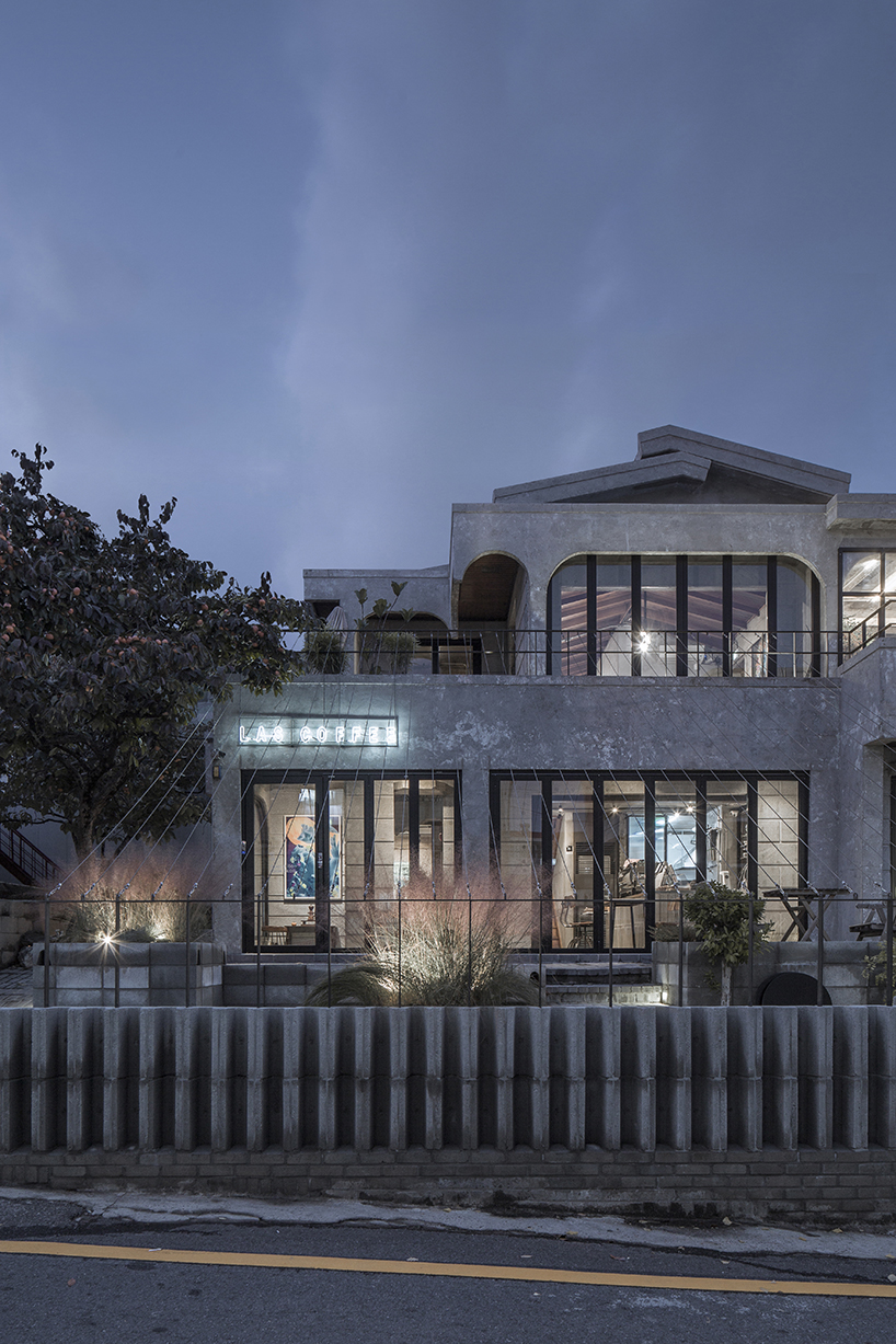 architects peel an old building for an authentic café in korea temp las coffee