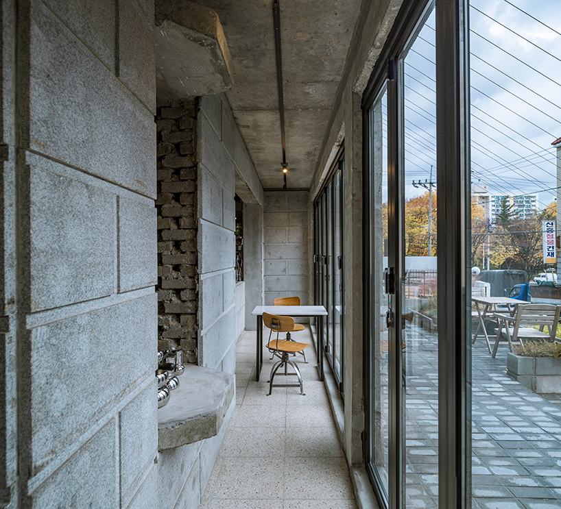 architects peel an old building for an authentic café in korea temp las coffee
