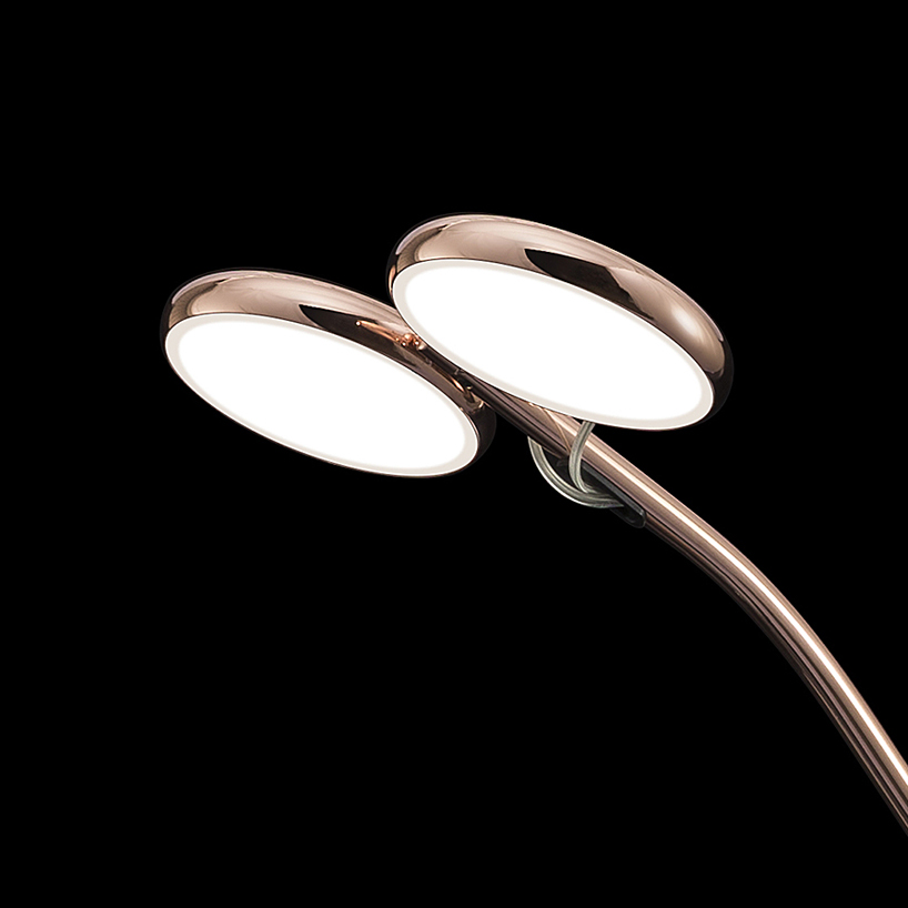 sergi ventura's latest pendant light collection features violins, flowers and birds all plated in 24k gold - 4