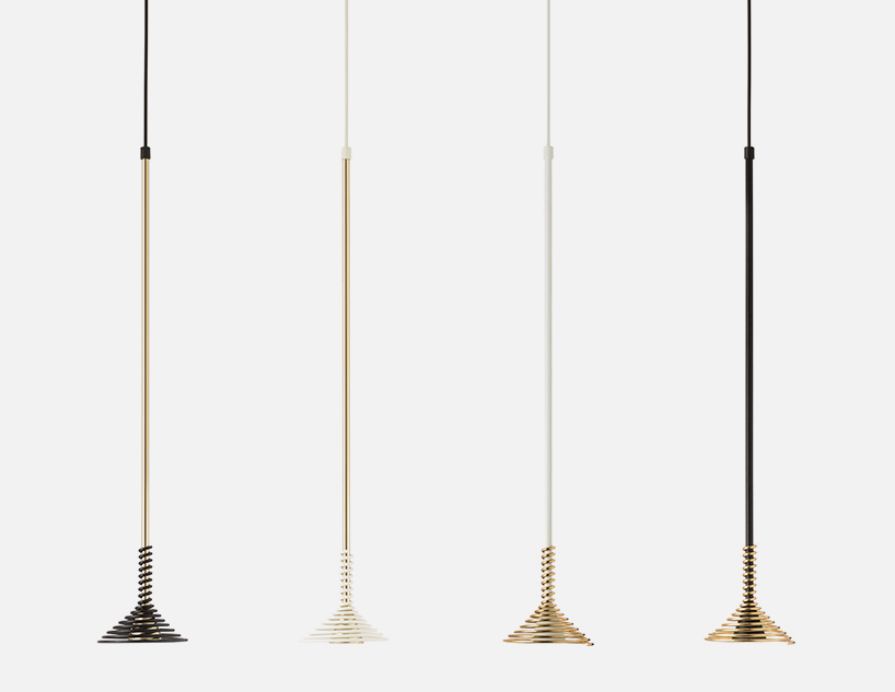 sergi ventura's latest pendant light collection features violins, flowers and birds all plated in 24k gold - 7