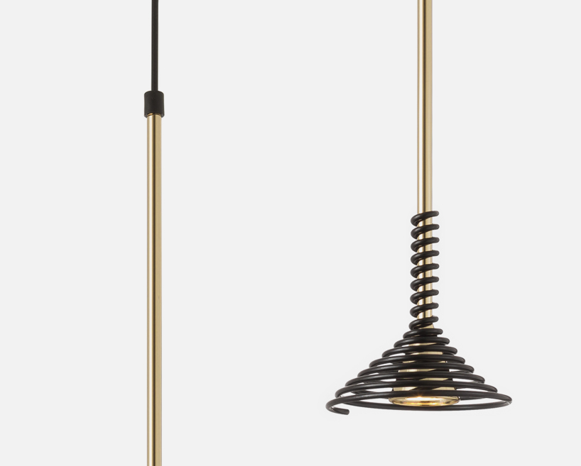 sergi ventura's latest pendant light collection features violins, flowers and birds all plated in 24k gold - 8