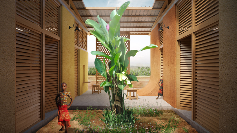 house with one wall in rural tanzania 3