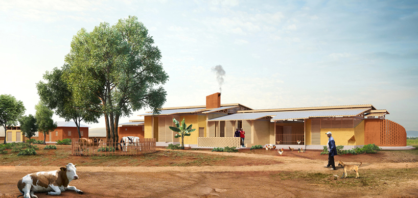 house with one wall in rural tanzania 5