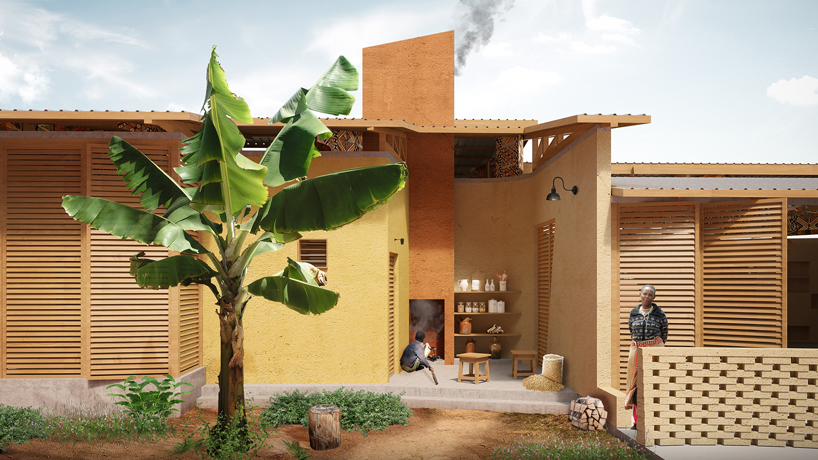 house with one wall in rural tanzania 8