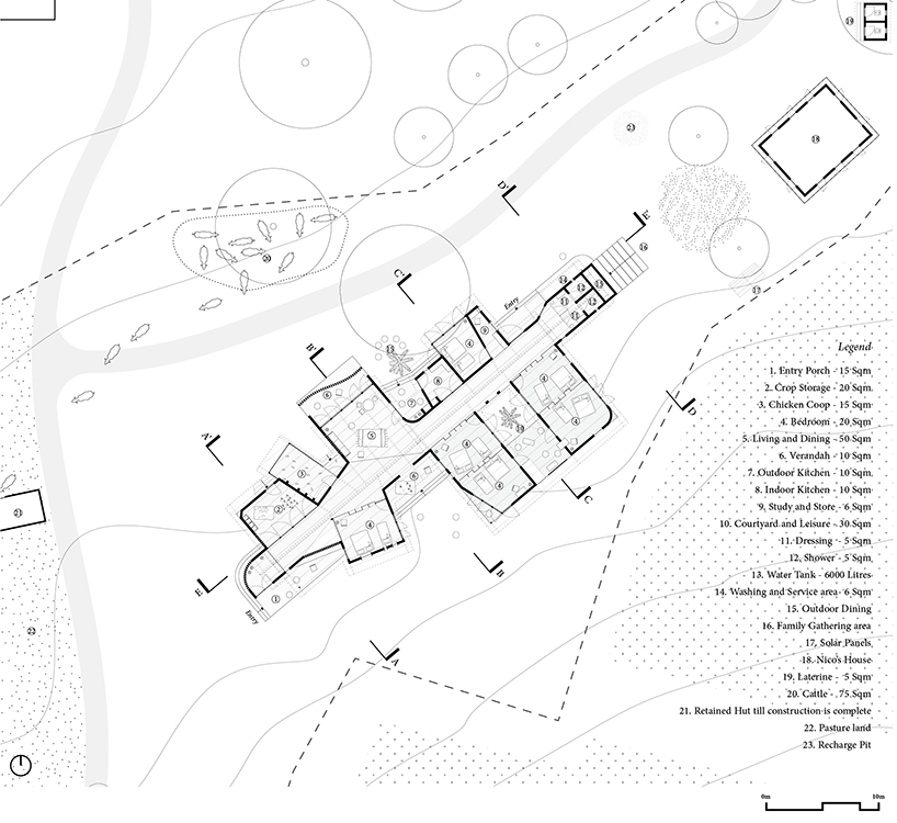 house with one wall in rural tanzania 9