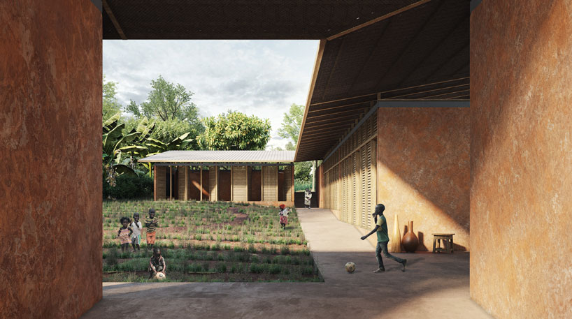 'play follows farm' for T R radhakrishnan's school proposal in rural tanzania designboom