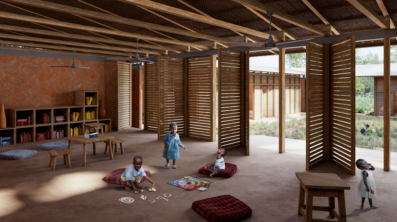 'play follows farm' for T R radhakrishnan's school proposal in rural tanzania designboom