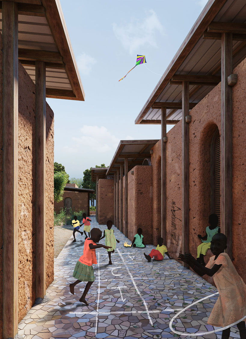 indian and colombian architect proposes school with goofy gestures in rural senegal 2