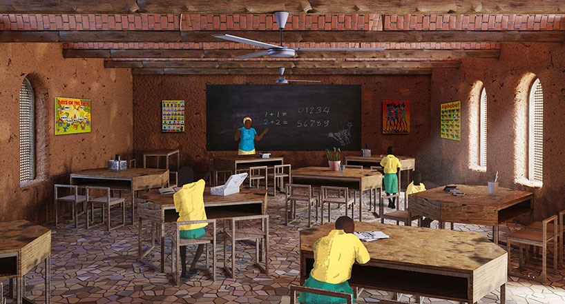 indian and colombian architect proposes school with goofy gestures in rural senegal 4