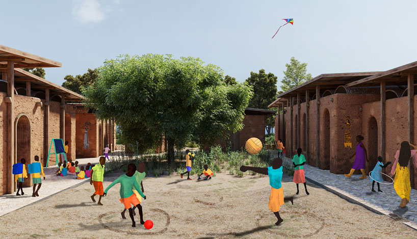 indian and colombian architect proposes school with goofy gestures in rural senegal 6