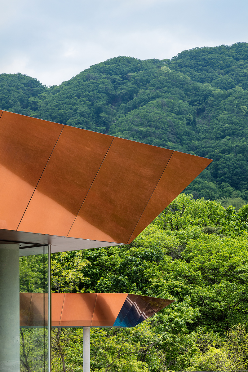 the glamtree resort by archiworkshop nestles into a forest in south korea designboom
