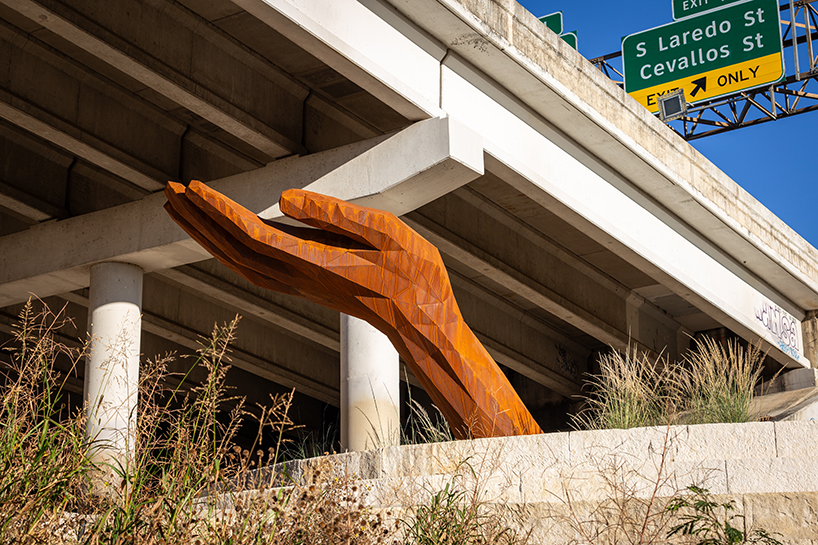 falling water public art catches and filters runoff bridging nature and industry 5