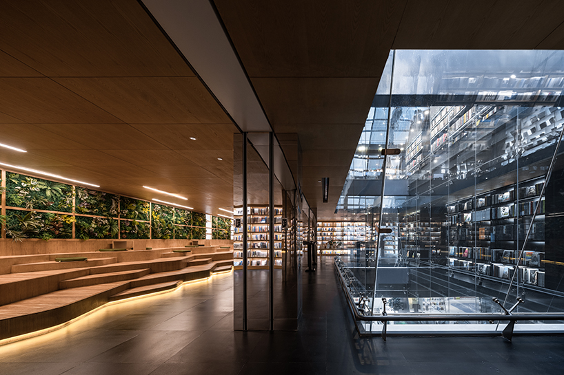 perforated aluminum plates clad wutopia lab's foreign language bookstore in china designboom