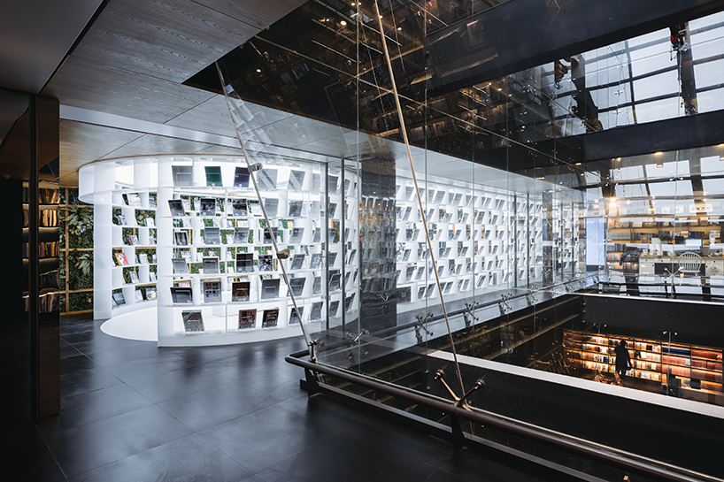 perforated aluminum plates clad wutopia lab's foreign language bookstore in china designboom