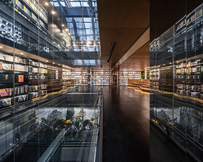 perforated aluminum plates clad wutopia lab's foreign language bookstore in china designboom