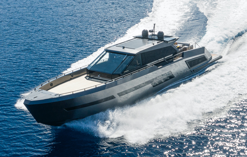 mazu's 82ft yacht combines an angular profile with cozy, home-like interiors designboom