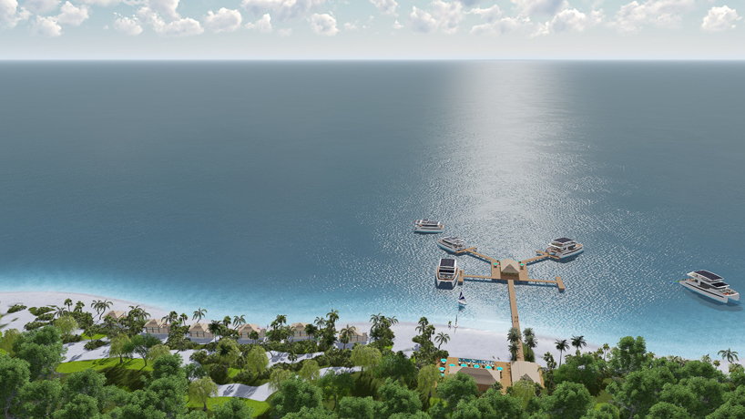 SILENT-YACHTS presents a 'floating villa' resort concept designboom