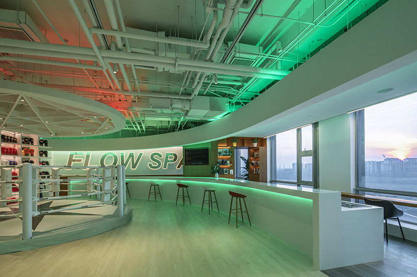 BWAO combines a boxing ring with a bar to create 'FLOW space' in beijing designboom