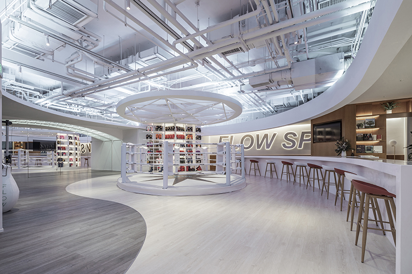 BWAO combines a boxing ring with a bar to create 'FLOW space' in beijing designboom