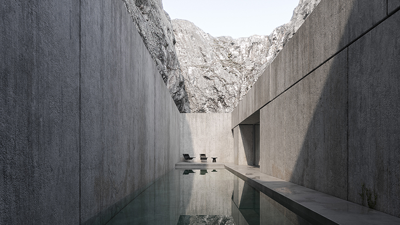 joão cepeda carves granite house into rugged cliffside in portugal