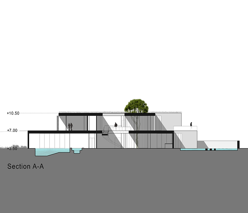 cantiliver villa in iran by azeri+lotfolahi results from the site's topography curves - 11