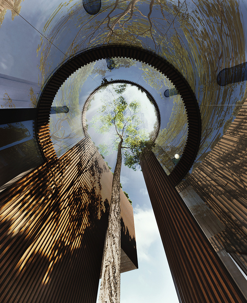 cantiliver villa in iran by azeri+lotfolahi results from the site's topography curves - 2