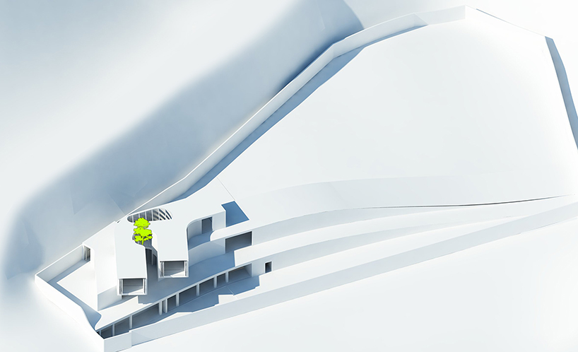 cantiliver villa in iran by azeri+lotfolahi results from the site's topography curves - 6