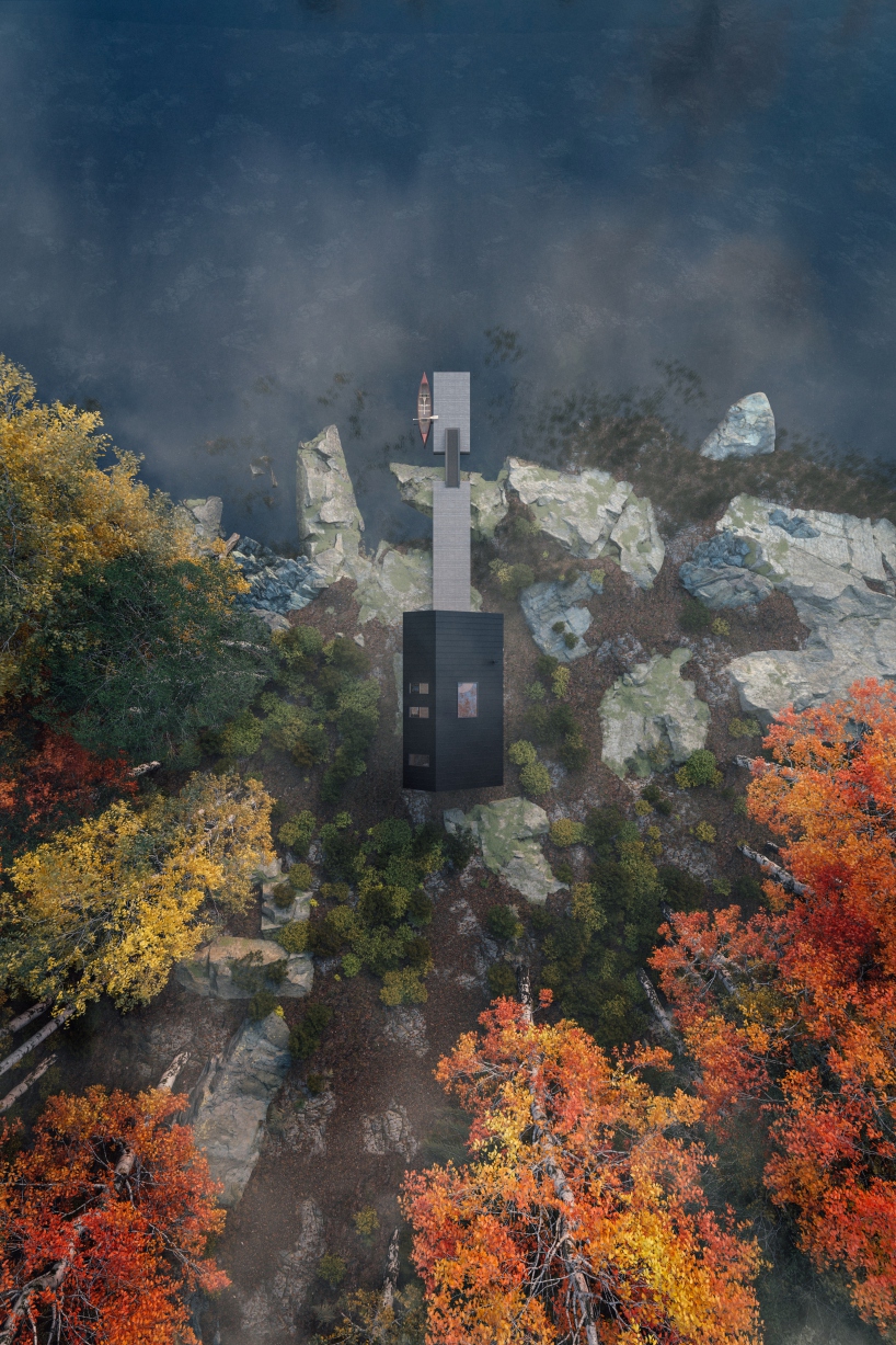leckie studio designs a prefabricated flat-packed cabin for backcountry hut company designboom
