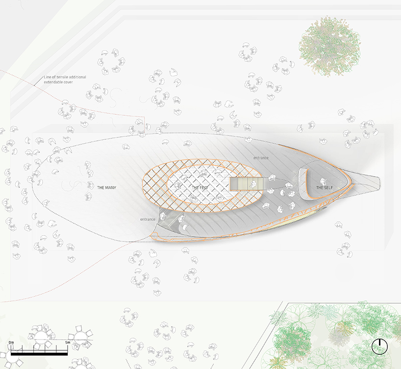 hong kong pavilion bloom steel bamboo pavilion the self the few the many designboom