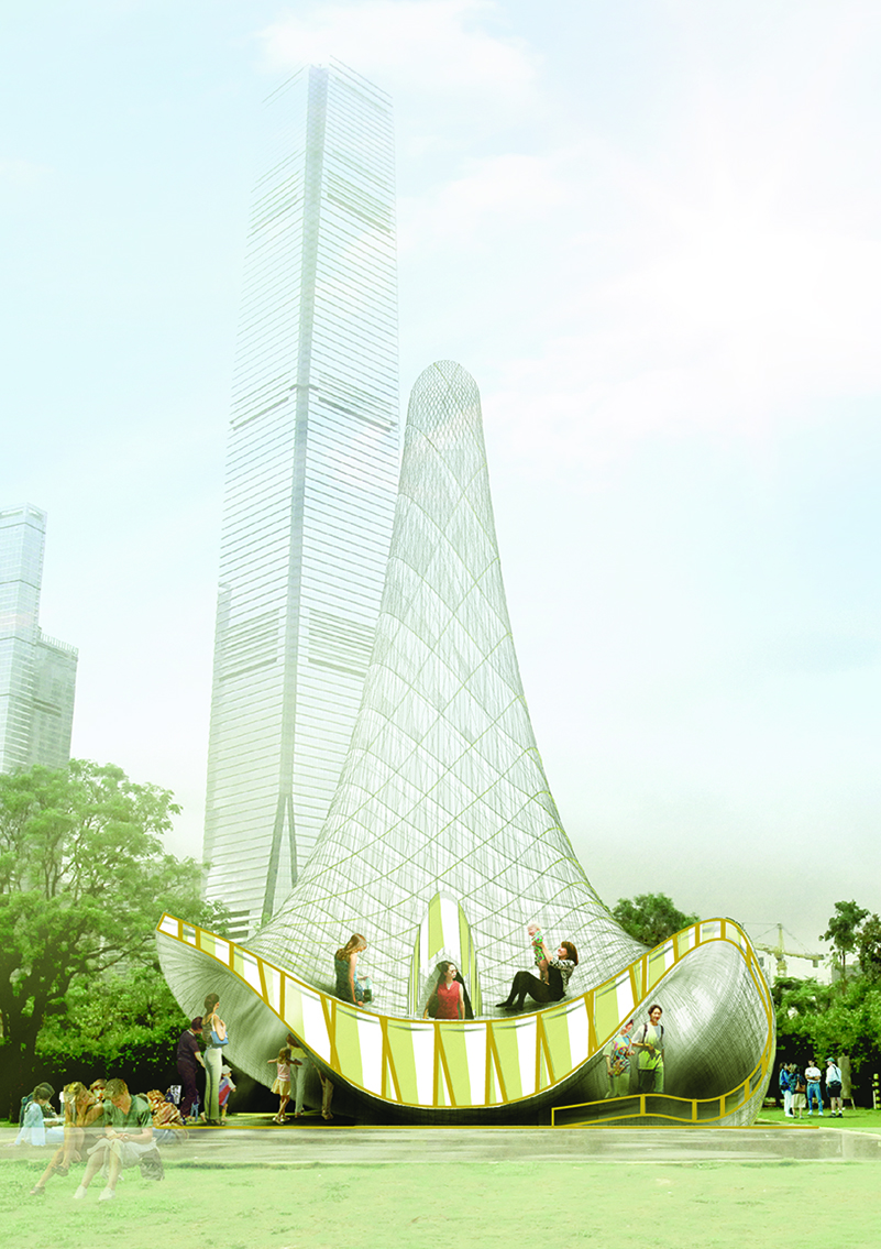 hong kong pavilion bloom steel bamboo pavilion the self the few the many designboom