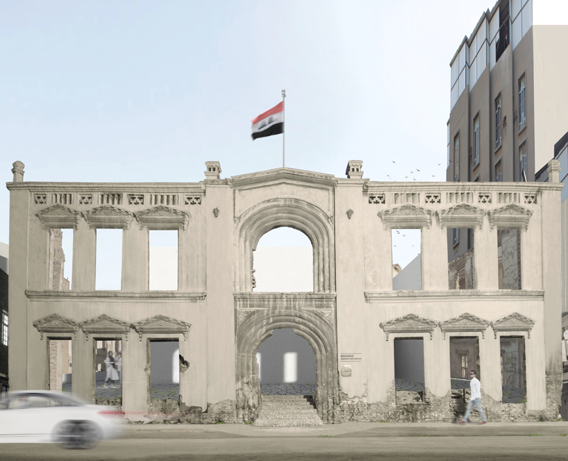 rzlbd retains historical façade to create new baghdad design centre