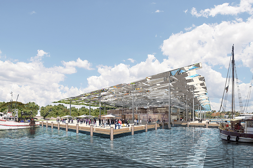 aj+c nh architecture sydney fish market reference scheme world architecture festival waf world future project designboom
