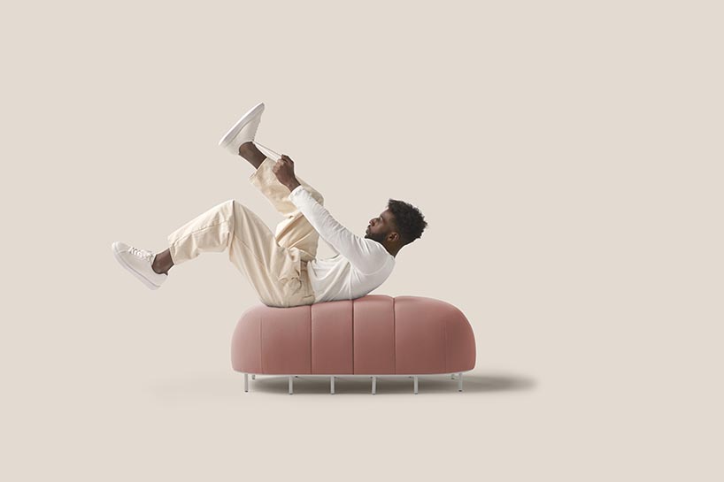 a playful bench called worm designed by valencian designers clap studio 2