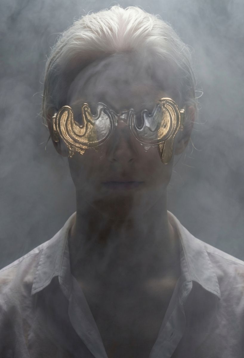 melting eyewear in glass and gold blurs sculpture, design, and optics in venice - 5