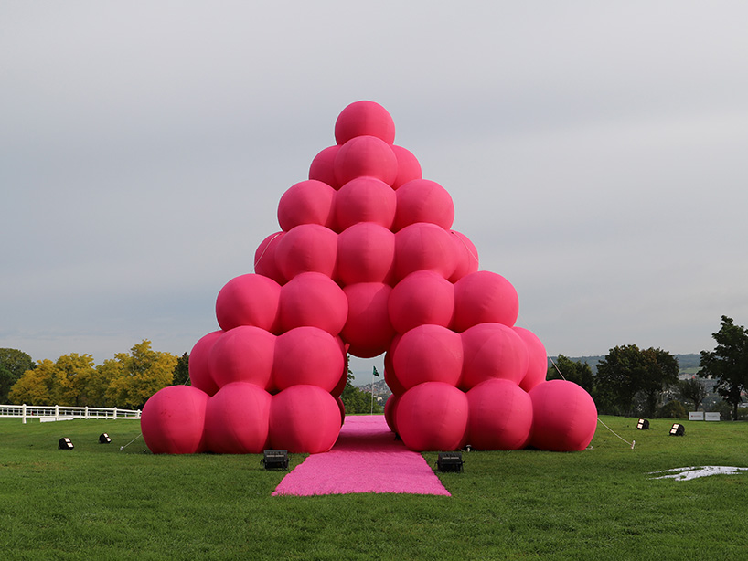 cyril lancelins pyramid xl sphere a bold play of geometric architecture 1