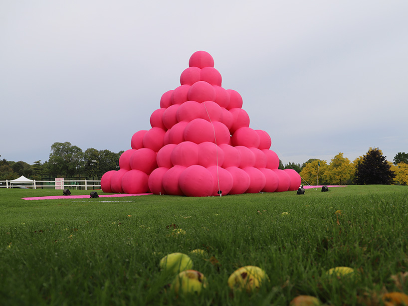 cyril lancelins pyramid xl sphere a bold play of geometric architecture 9