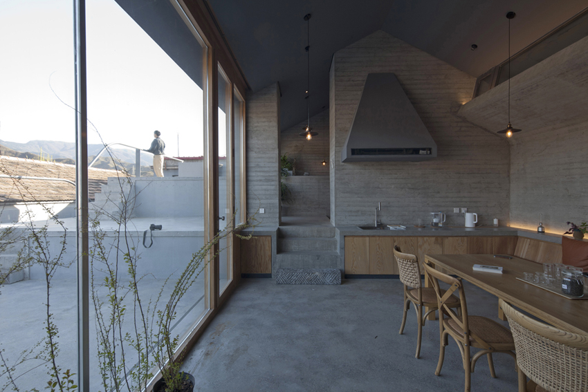 house of steps by chaoffice frames the mountainous landscape of china designboom