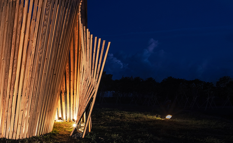 ling li tsengs between waves installation creates a vibrant spatial experience 11