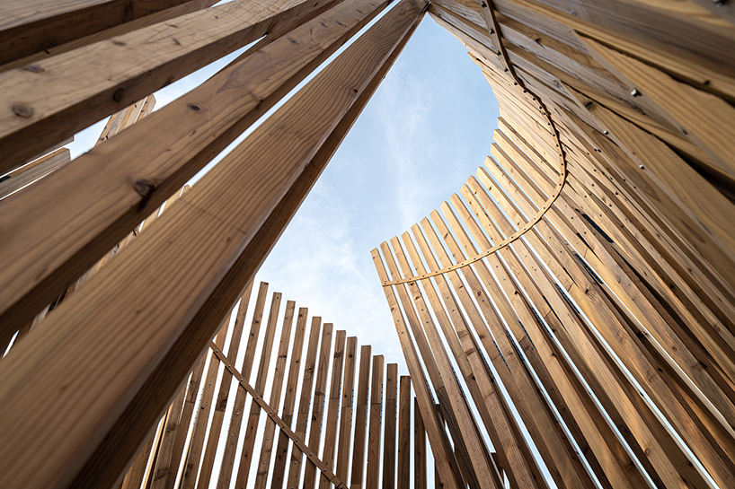 ling li tsengs between waves installation creates a vibrant spatial experience 2