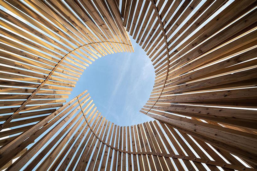 ling li tsengs between waves installation creates a vibrant spatial experience 3