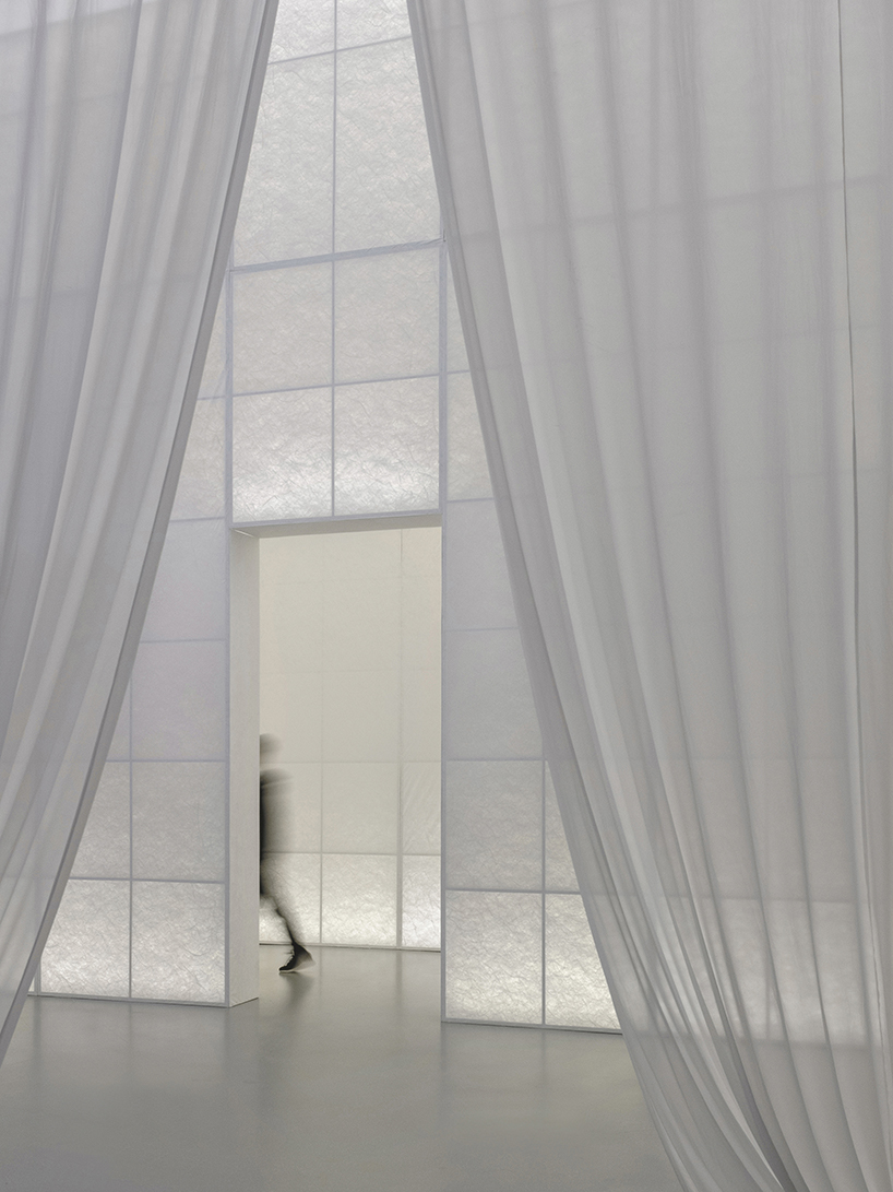 studio 10 completes free flow layout 'fashioned from nature' exhibition with transparent elements in china