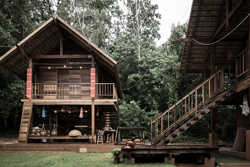 the ahsa farmstay by creative crews uses vernacular building techniques in thailand