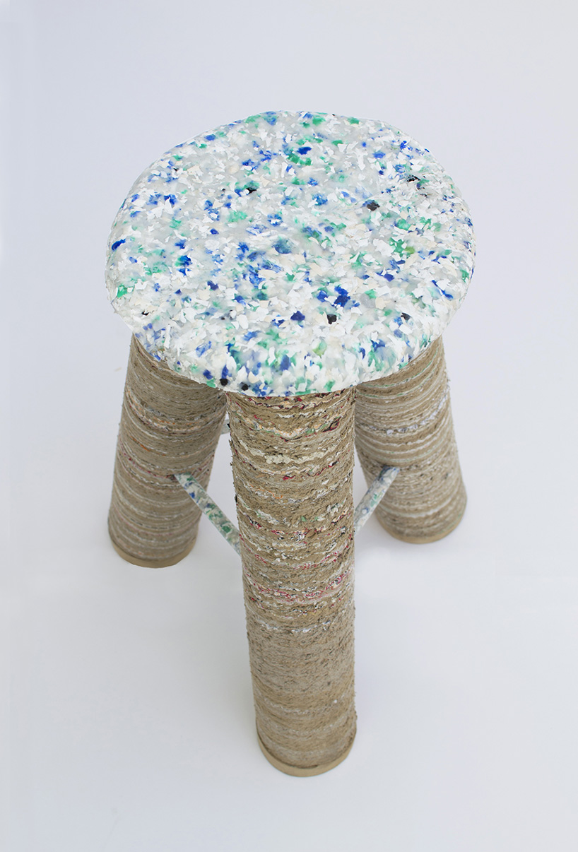 a stool made of one month household waste by charlotte allen - 2