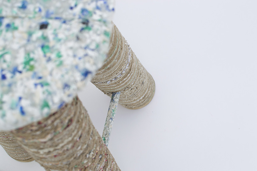 a stool made of one month household waste by charlotte allen - 3