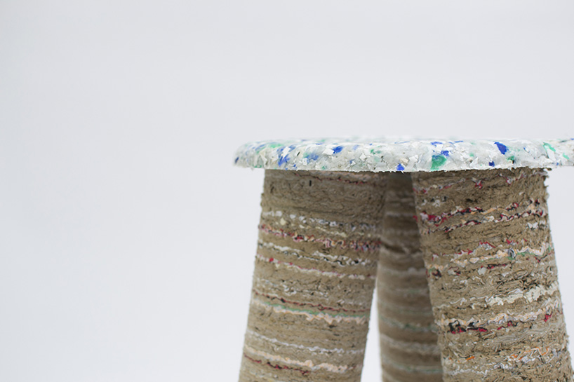 a stool made of one month household waste by charlotte allen - 4