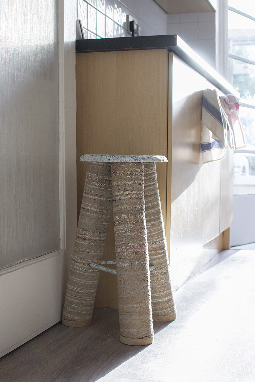 a stool made of one month household waste by charlotte allen - 5