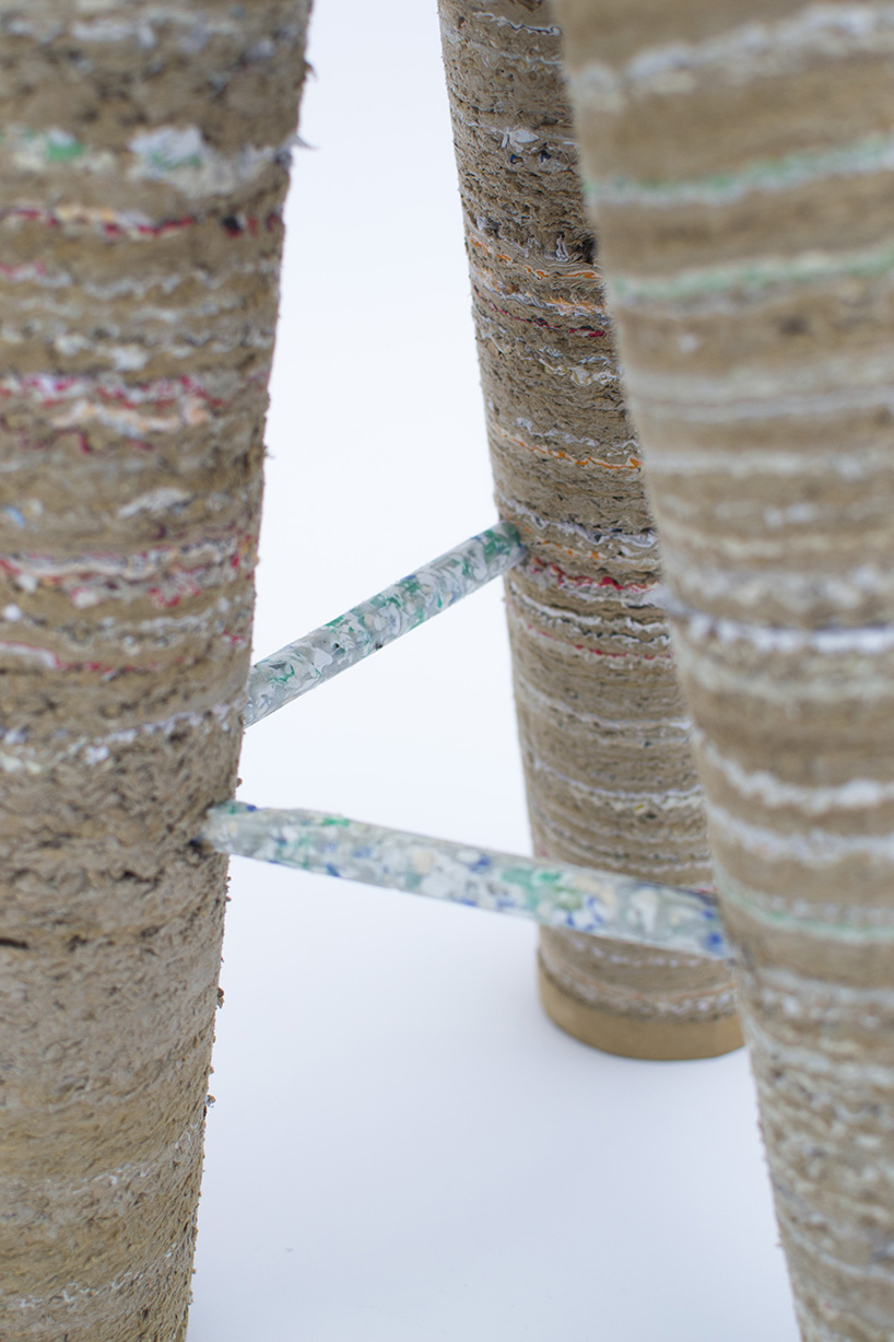 a stool made of one month household waste by charlotte allen - 6