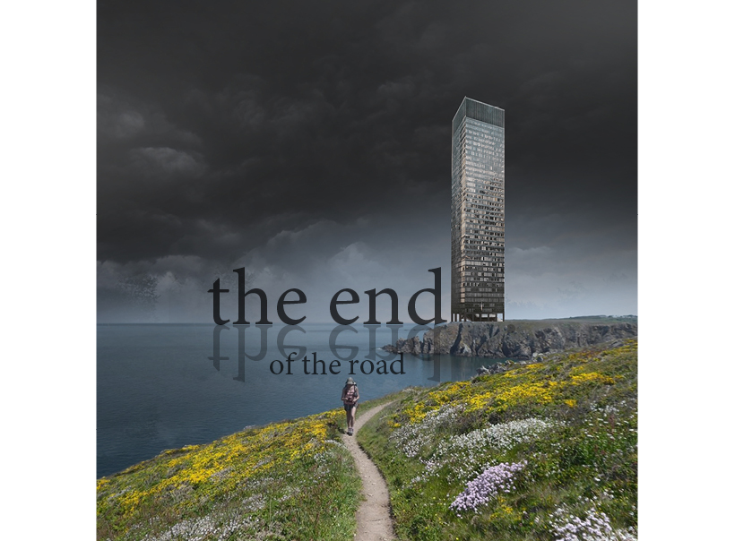 XTU inserts skyscrapers along weaving country roads to imagine a linear city designboom