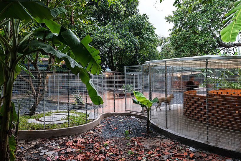 sawadeesign forms large circular enclosures for hoc mon pet shelter in vietnam designboom